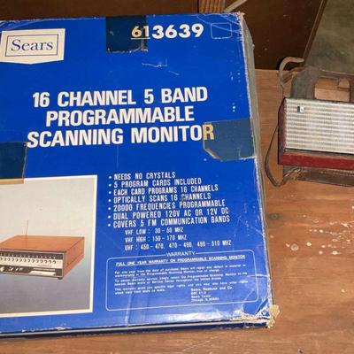 Sears 16 Channel Scanning Monitor & Channel Master Transistor Lot