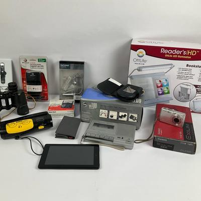 Tech & Optics Variety Lot – Tablet, Camera, Viewer, and More