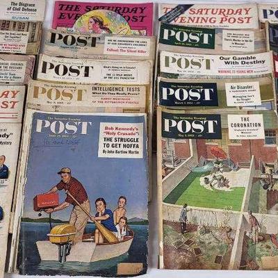 Vintage Saturday Evening Post Magazines – Lot of 19