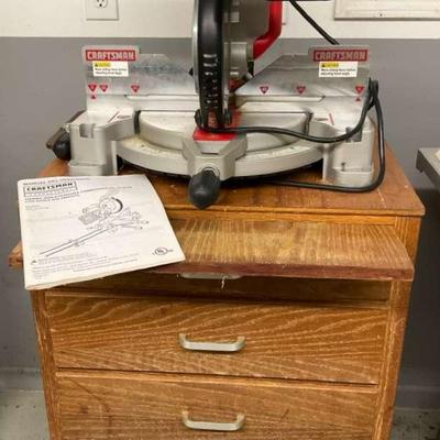 Craftsman 10" Compound Miter Saw with Rolling Cabinet