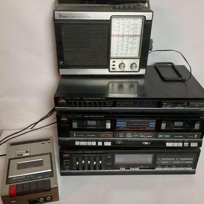 Vintage Fisher Stereo System Player & Amplifier Lot And More 