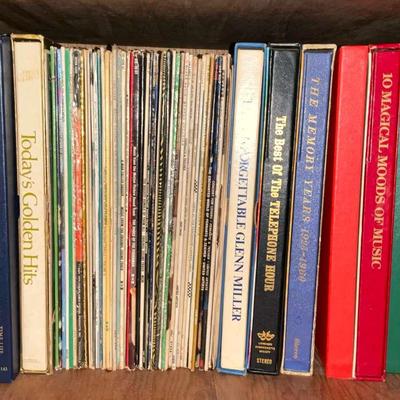 Large Assortment of Vintage Vinyl Records Music 
