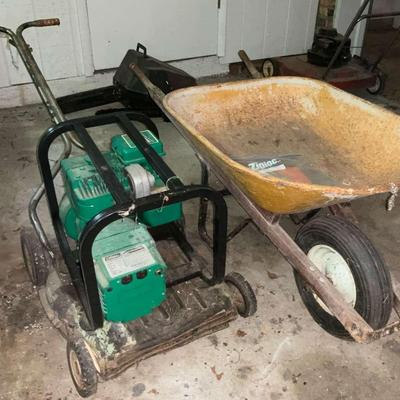 Coleman Powermate Generator & Classic Wheelbarrow