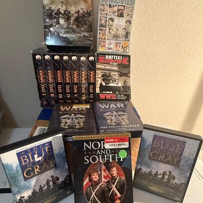 : Historical War Film DVD/VHS Lot – The Pacific, War Day Series, WWII Titles