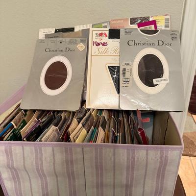 Large Collection of Vintage & Designer Pantyhose – Christian Dior, Hanes & More