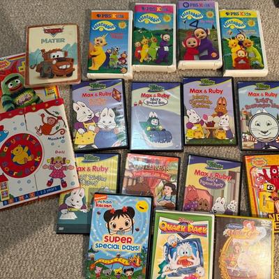 Max & Ruby, Teletubbies, Baby Einstein & More – Children’s DVD & VHS Lot