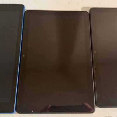 Amazon Fire HD Tablets – Set of 3 (Untested) With Cases