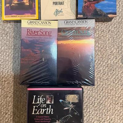 Educational Nature VHS Lot – National Geographic, Dinosaurs & Earth Docs