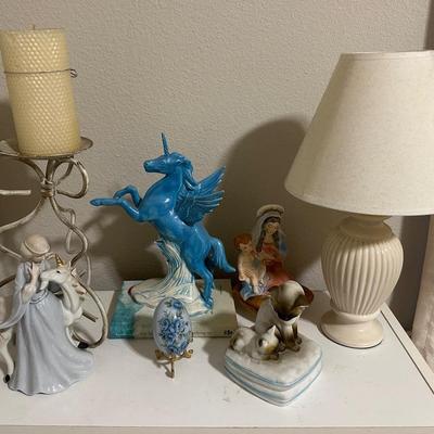 Whimsical Collection of Figurines and Light