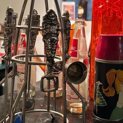 Vintage Rocket and Astronaut Bar Gear