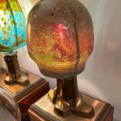Art Deco and mission lamps