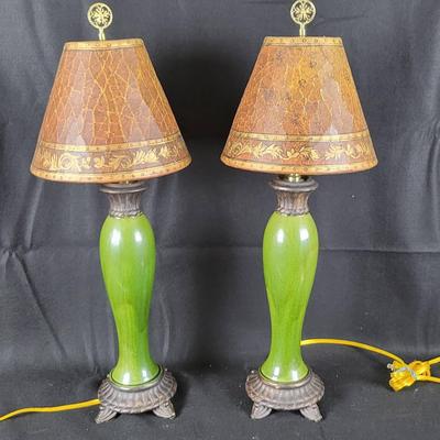 Pair Of Ceramic Buffet Lamps
