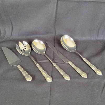 5pc Set of Gorham "Strasbourg" Sterling Serving Pieces
