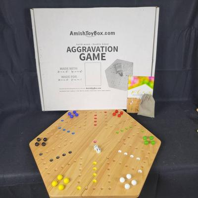Aggravation Game By Amish Toy Box (Complete)