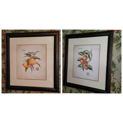 Pair Of Signed And Numbered, Framed And Matted Prints 21" X 23" ea