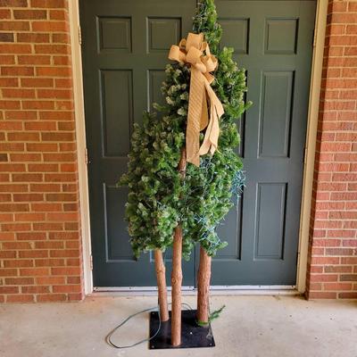 3-in-1 Lighted Christmas Tree 80"