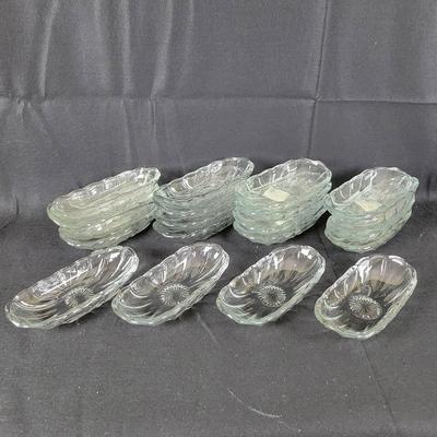 (20) Anchor Hocking Banana Split Boats/Corn On The Cob Dishes
