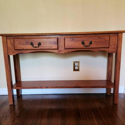 2-Drawer Wood Console Table