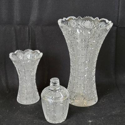3 Pieces Czech Cut Crystal
