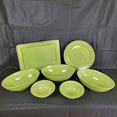 "Cambria" by Pottery Barn Stoneware (Green) Made in Portugal