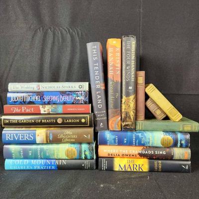 (13) Hardback Novels & Bookend