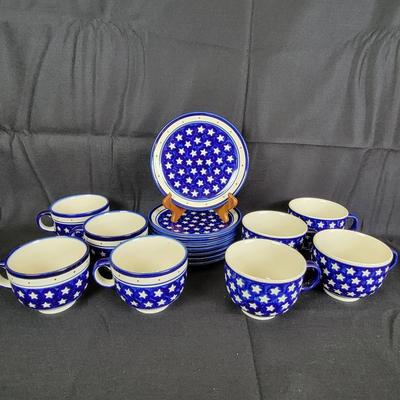 Cobalt Blue Handmade Polish Pottery by Boleslawiec 