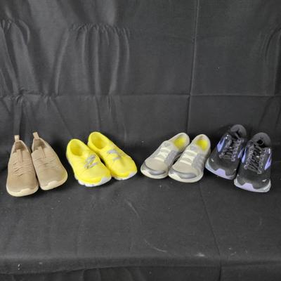 (4) Pair Of Size 8 Athletic Shoes: Skechers, Easy-Spirit, e360, Brooks