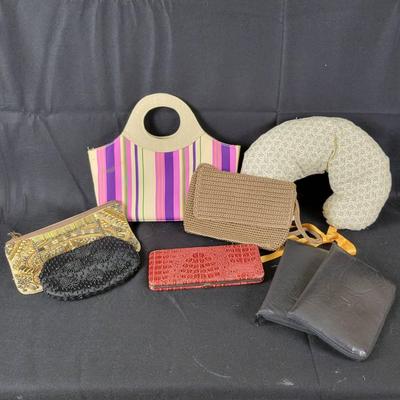 Assorted Small Handbags, Wallets And Travel Jewelry Wallets