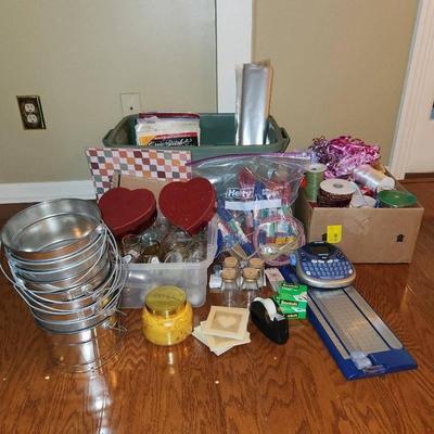 Assorted Crafts and Wrapping Paper, Totes Included