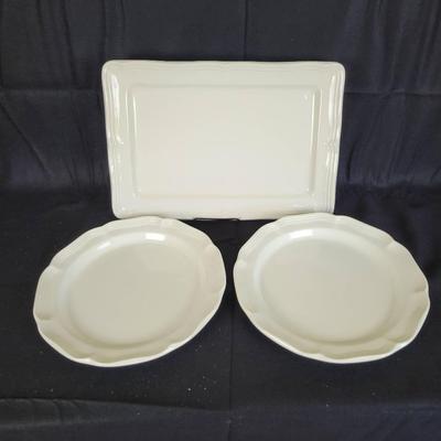 (3) Large Serving Pieces "French Countryside" By Mikasa