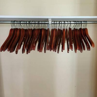 (51) Assorted Wooden Shirt Hangers