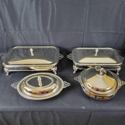 (4) Towle Silverplate Serving Dishes (Matching Set)