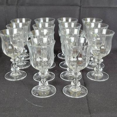 (14) Mikasa "French Countryside" Water Goblets, 1990-2016