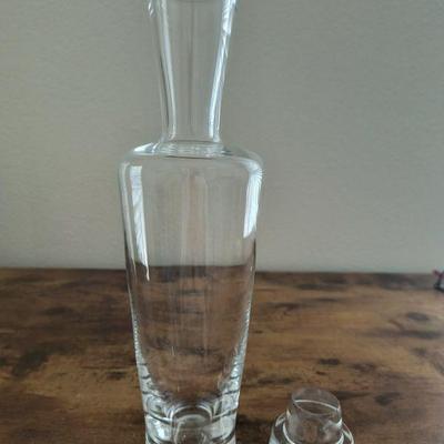 Arcoroc French Clear Glass Decanter & Stopper. MINT