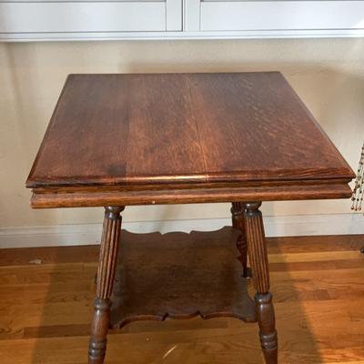 Square Wood Table With Claw Legs 