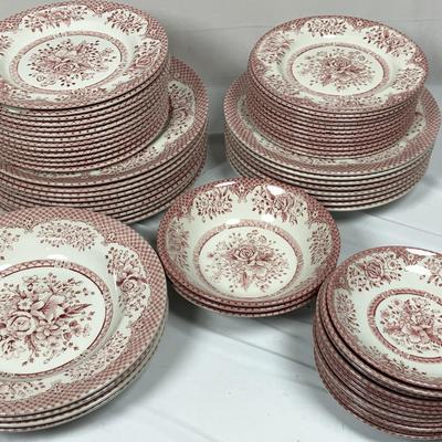 Wood & Sons "Kew Pink" English Ironstone Dishes 