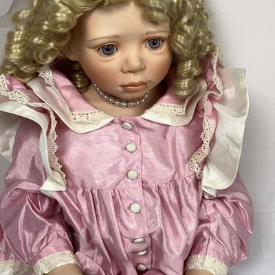 Christine Orange Francine Porcelain Cloth Doll #406/750 - 32” 