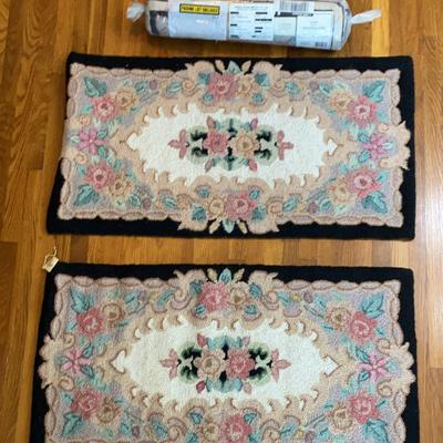 3 - 100% Wool Rugs 21" x 41"