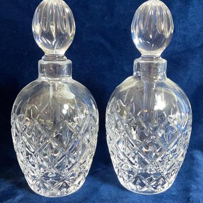 Waterford Crystal Perfume Bottles - Set of 2