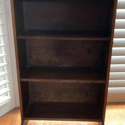 Vintage 3 Shelf Wooden Bookcase