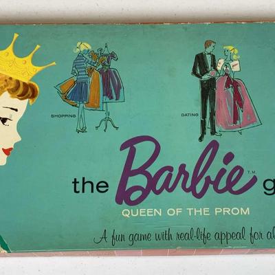 Mattel - Vintage 1960s - The Queen of the Prom Barbie Board Game