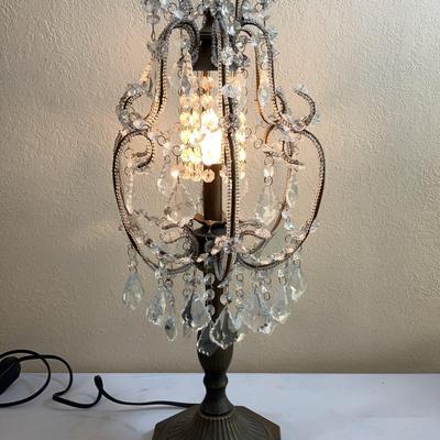 Single Chandelier Style Table Lamp