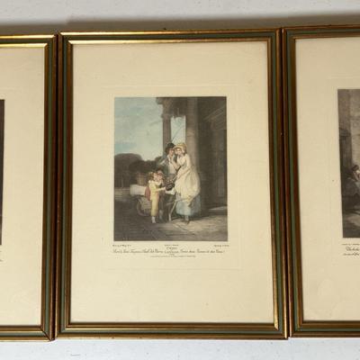 Francis Wheatley "Cries of London" Series - Plates 1,2, 8  