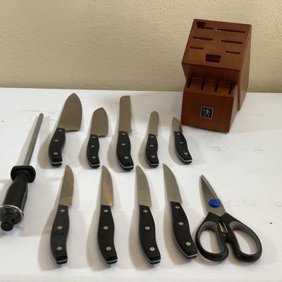 J.A. Henckles Knife Set & Block 