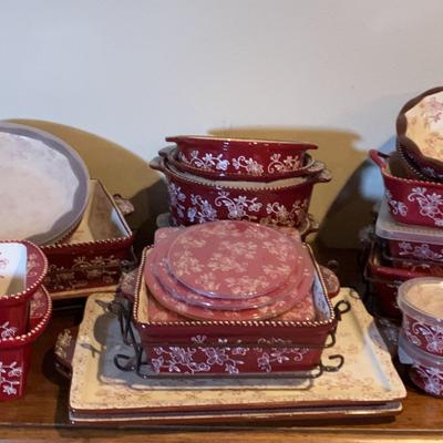 Temptations By Tara "Floral Lace" - Baking and Storage Dishes
