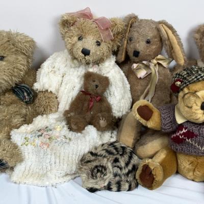 Stuffed Animals - Bears, Bunny, Cat