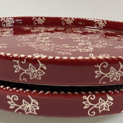 Temptations by Tara 'Floral Lace" Ceramic Lazy Susans