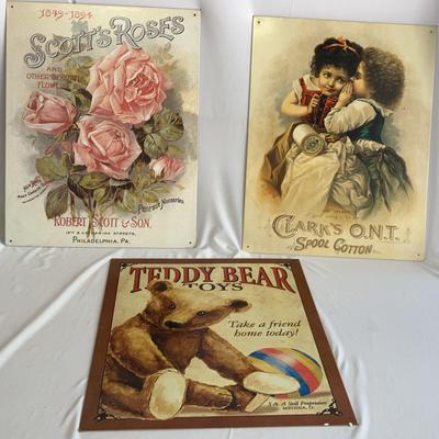 Vintage Art On Metal 