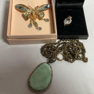Jewelry - Kirks Folly Butterfly, Joan Rivers Necklace, 14kt Pendant