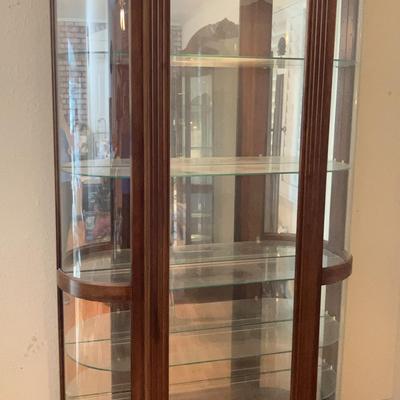 Pulaski Sliding Door Curved End Curio